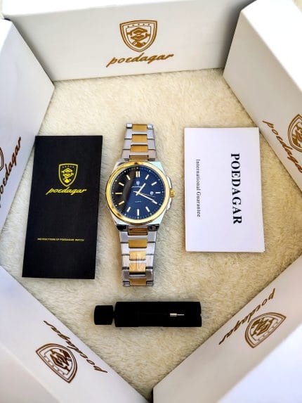 Poedagar 9212 Luxury Men watch High Quality Waterproof black